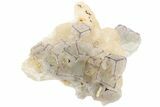 Purple Edge Fluorite Crystal Cluster - Qinglong Mine, China #205483-2